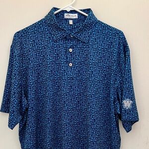 Peter Millar Crown Sport Men's Summer Comfort Polo Size L Bottle Opener Print